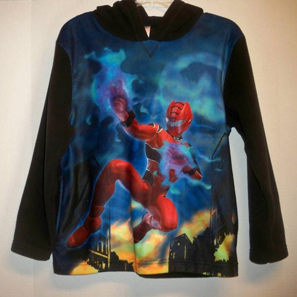 Power Ranger, Red Ranger, Fleece Pullover Sweater Hoodie Youth Large, Disney - Picture 1 of 9